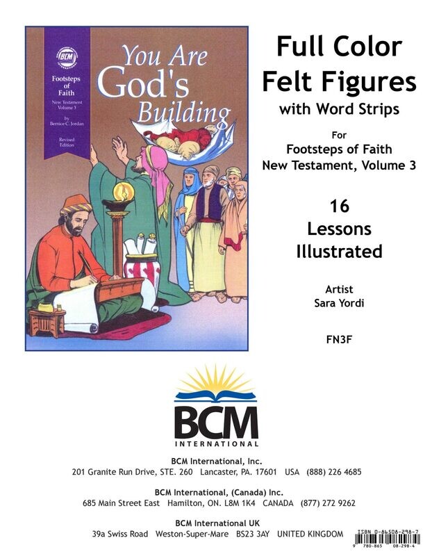 FN3F - Footsteps of Faith Flannel Figures: You Are God's Building - NT 3