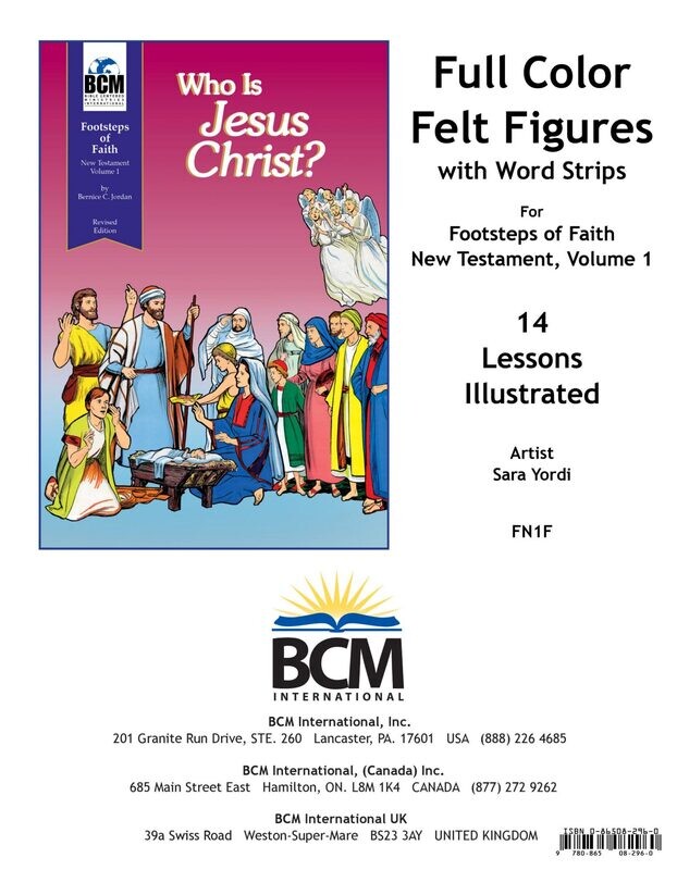 FN1F - Footsteps of Faith Flannel Figures: Who Is Jesus Christ? - NT 1