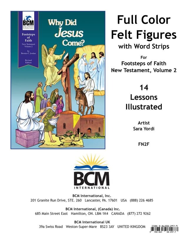 FN2F - Footsteps of Faith Flannel Figures: Why Did Jesus Come? NT 2