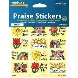 PS 82013  Jesus Loves Me Stickers  pk/54