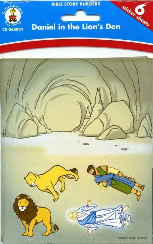 RBP 8058 - Scene Builder Stickers - Daniel in the Lions' Den (6 sheets)