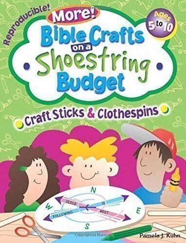 WA 047903 - Bible Crafts on a Shoestring Budget:  Craft Sticks & Clothespins