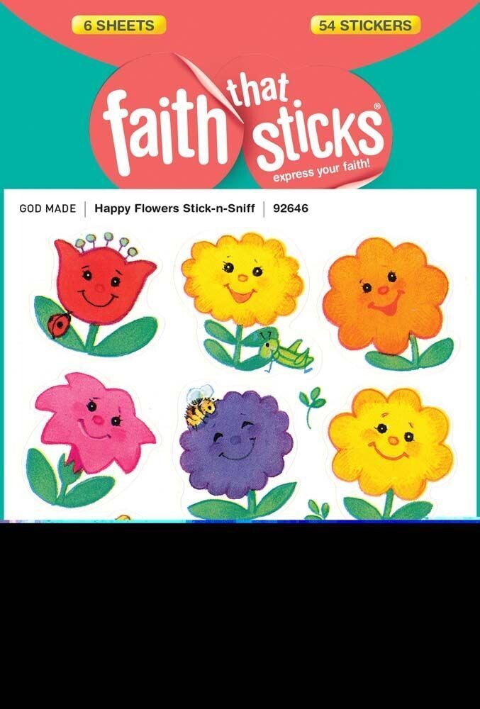 Happy Flowers Stick 'n Sniff Stickers (54)