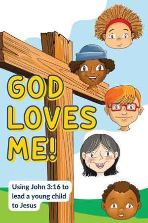 TGLM - God Loves Me (Updated, full colour, Children's Tracts) (pk/10)