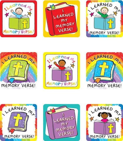 RBP 8067 - I Learned my Memory Verse Stickers