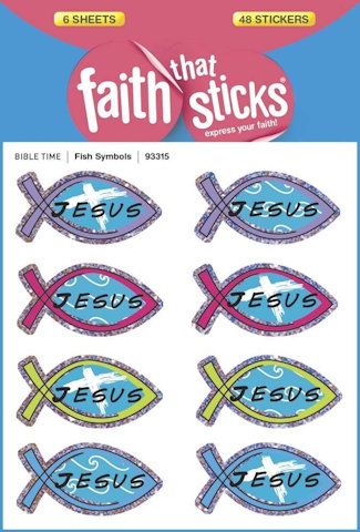 JH 774588  Ichthus Fish Symbols Stickers (48)