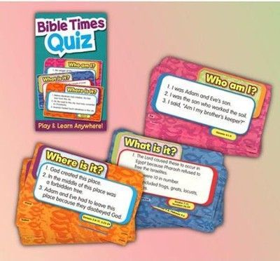 JR 824703 Bible Times Quiz Card Game JR 824703 Bible Times Quiz Card Game
