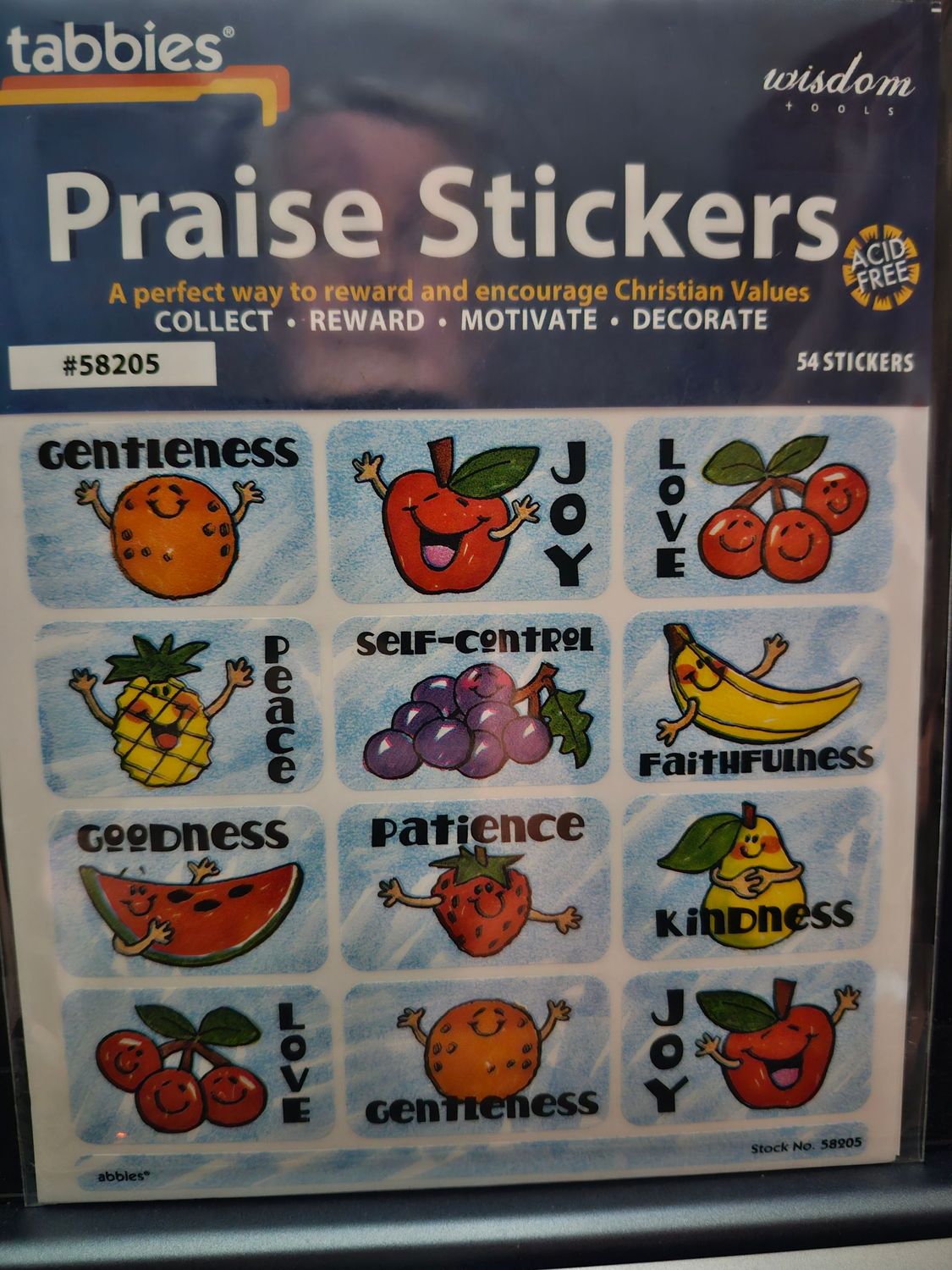 JR 58205X Self Control Stickers JR 58205X Self Control Stickers