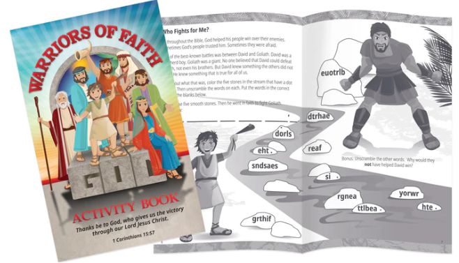 73024 - Warriors of Faith Activity Book (ages 7-11)