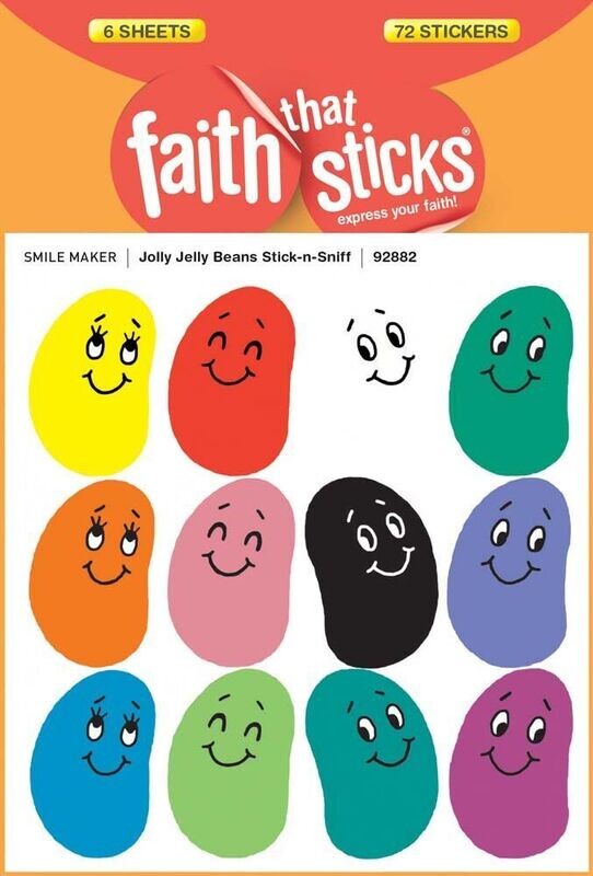 PS 92882 Jolly Jelly Beans Stick 'n Sniff Stickers (72)