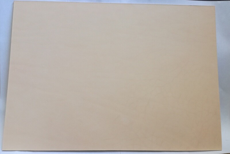 Lederplatte Blankleder natur Größe 24 x 34 cm