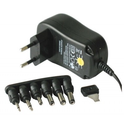 ALIMENTATORE SWITCHING 3 -12 VDC 12W AC - DC 1000 mA MAX ALIMENTATORE MULTITENSIONE UNIVERSALE PER NOTEBOOK E LA MAGGIOR PARTE DEI DISPOSITIVI ELETTRONICI