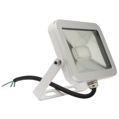 Faretto Proiettore a LED Slim 10W 3200K (luce calda) IP65 (da esterno) ad Alta Luminosità