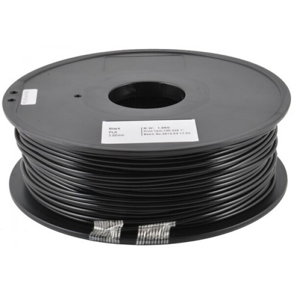 Bobina in PLA nero 3mm per stampa 3D da 1Kg