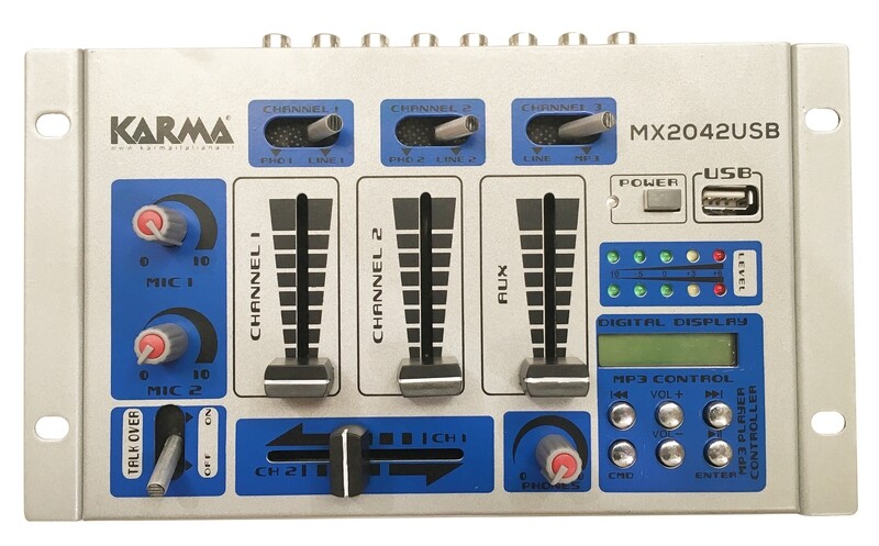 MIXER DI TERZA GENERAZIONE A 4 CANALI CON LETTORE USB