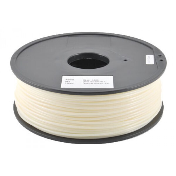Bobina in ABS neutro 3mm per stampa 3D da 1Kg