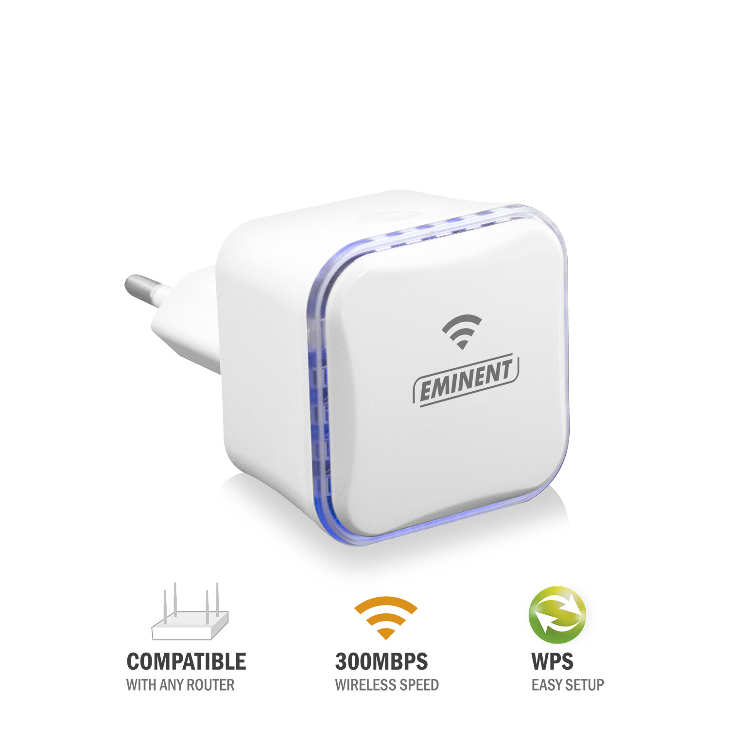 WiFi repeater, Mini Ripetitore con funzione Access Point e standard WPS 300N EMINENT EM4594