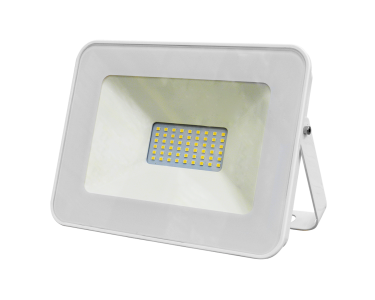 Proiettore LED Bianco 30W 4000K (Bianco Naturale) 175-265V - FARETTO SLIM DA ESTERNO CON STAFFA DI FISSAGGIO