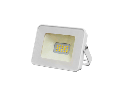 Proiettore LED Bianco 10W 3000K (Bianco Caldo) 175-265V - FARETTO SLIM DA ESTERNO CON STAFFA DI FISSAGGIO