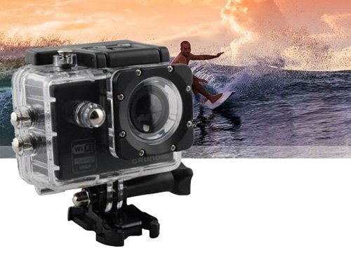 Action camera HD 1080p-720p GOPRO con custodia impermeabile waterproof fino  a 30 mt., microfono e 10 accessori