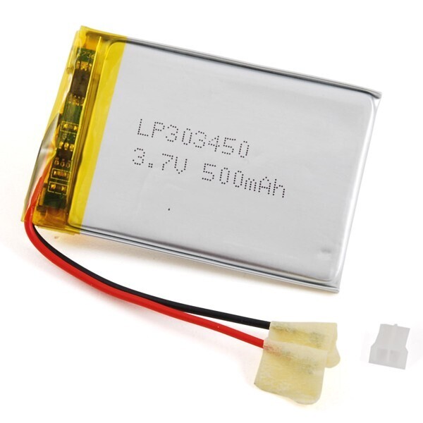 Batteria ricaricabile ai polimeri di litio 3,7V 500mA per modellismo / elettronica
