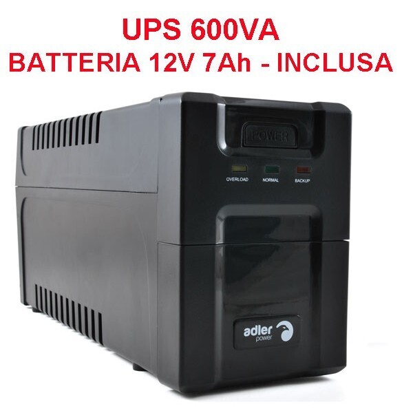 GRUPPO DI CONTINUITA' Stand-Alone 600 VA - Onda sinusoidale modificata