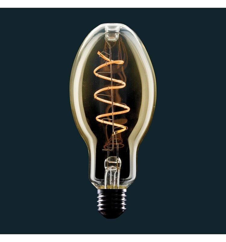 LAMPADINA VINTAGE LED CANDELA FILAMENTO SPIRALE - LIGHT BULB CANDLE SPIRAL DIMMERABILE E75 AMARCORDS