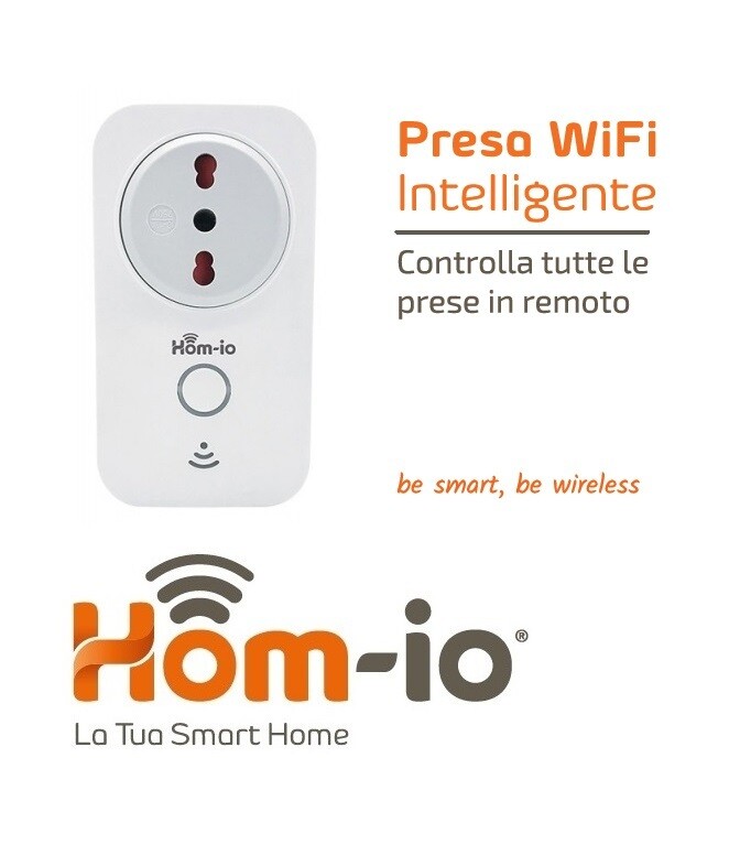 PRESA WIFI CON ANALISI DEL CONSUMO SMART DOMOTICA HOM-IO