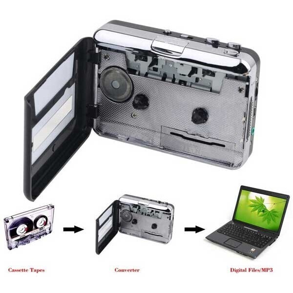 CONVERTITORE DA MUSICASSETTA A MP3 E WALKMAN