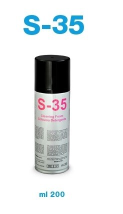 SCHIUMA DETERGENTE ANTISTATICA BOMBOLETTA SPRAY 200 ML S35 PER STAMPANTI TV COMPUTER E MACCHINE DA UFFICIO