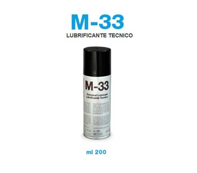 LUBRIFICANTE TECNICO BOMBOLETTA SPRAY 200 ML M33