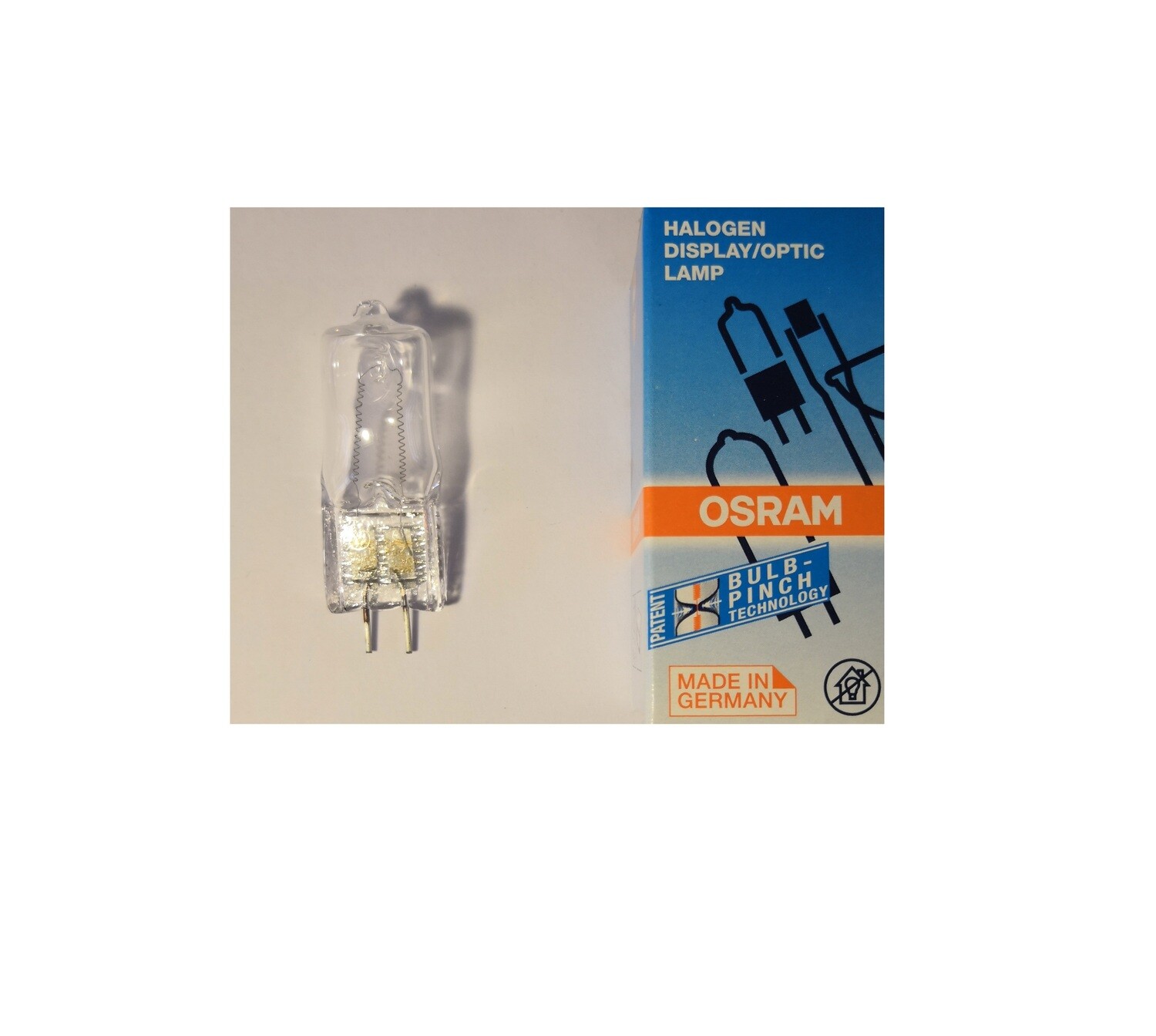 LAMPADINA ALOGENA ATTACCO GX6,35 SPINETTA 150W DI POTENZA, TENSIONE 230V - CODICE H64502 - BISPINA SPECIALE OSRAM