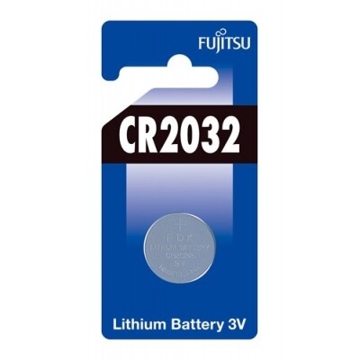 BATTERIA AL LITIO CR2032 / BP1 3V FUJITSU PILA A BOTTONE ELETTRTONICO PER GIOCATTOLI, CALCOLATRICI E OROLOGI