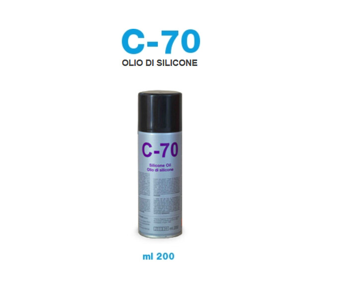 OLIO DI SILICONE BOMBOLETTA SPRAY 200 ML C70