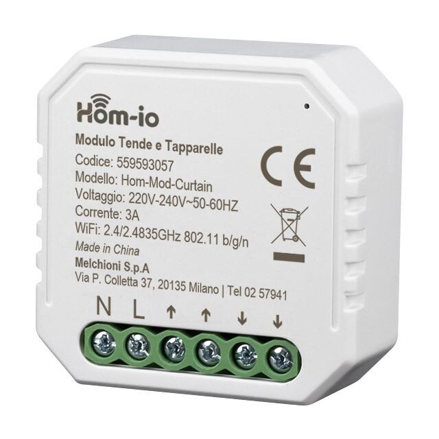 Modulo Switch tapparelle-Tende 3A WiFi DOMOTICA - Hom-io