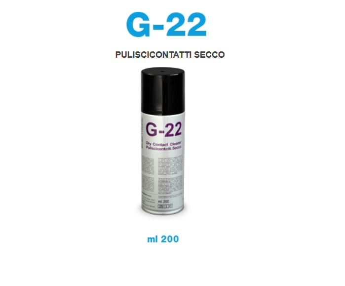 PULISCICONTATTI SECCO BOMBOLETTA SPRAY 200 ML G22