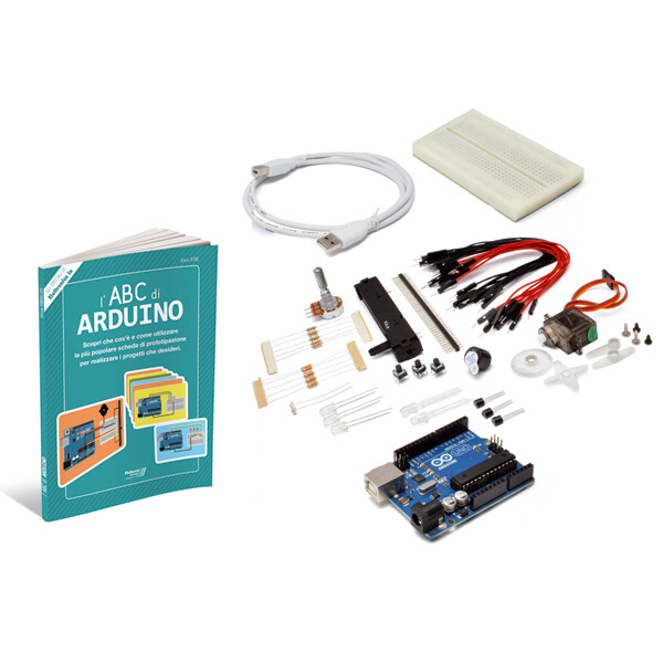 SET LIBRO "L' ABC DI ARDUINO" + COMPONENTI E BOARD