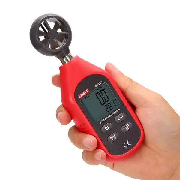 MINI TERMOMETRO ANEMOMETRO PER MISURARE LA VELOCITÀ DEL VENTO E LA TEMPERATURA DELL’ARIA UNI-T UT363