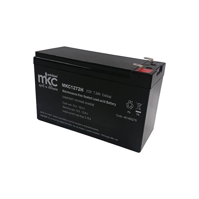 BATTERIA AL PIOMBO 12V 7 Ah TAMPONE Accumulatore ricaricabile ciclica PER ANTIFURTO FASTON 4,8 mm