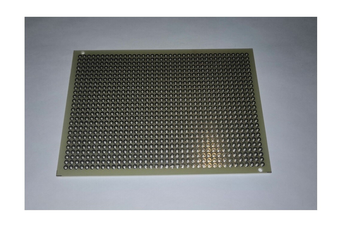 BASETTA VETRONITE PREFORATA STAGNATA LATO 100 X 70 MM PASSO 2,54