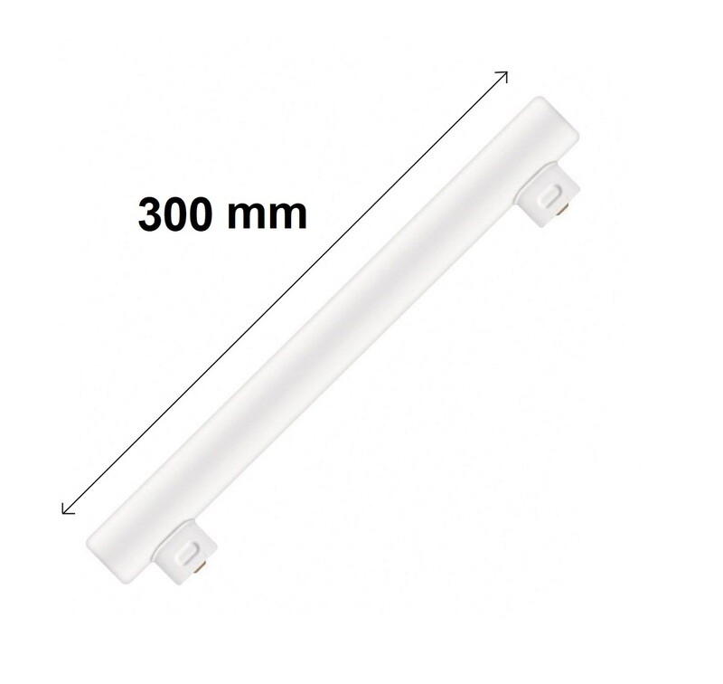 LINESTRA LED 2 ATTACCHI 300 MM 5W LUCE CALDA ATTACCO S14S SOSTITUTO 25W TRADIZIONALE