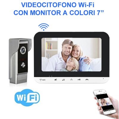 Videocitofono Wi-Fi con monitor a colori 7