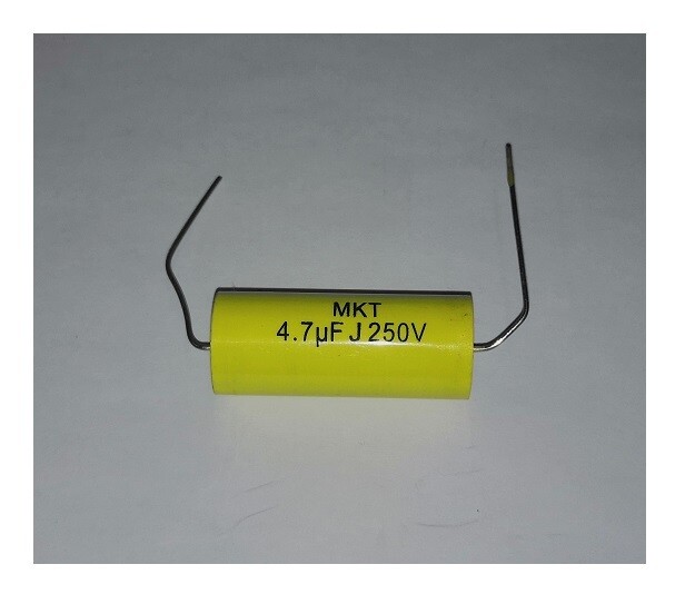 CONDENSATORE ASSIALE 4,7 MICRO FARAD POLIESTERE 250V MKT