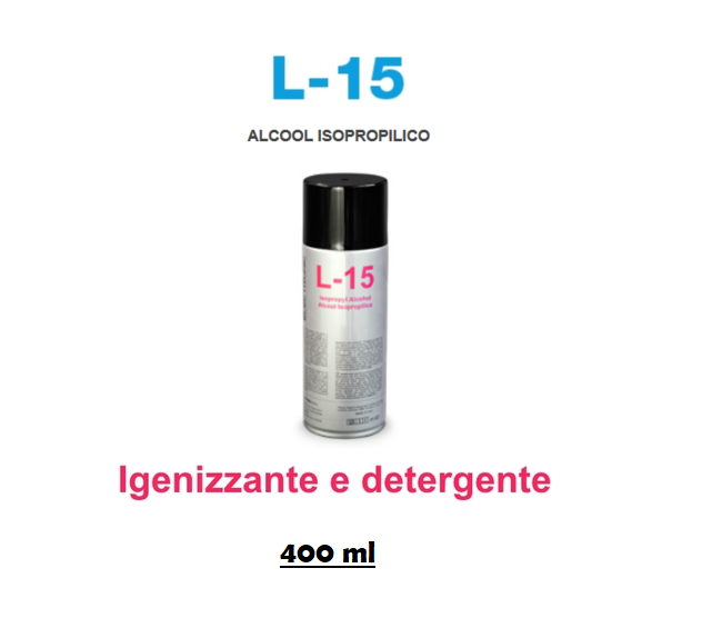 ALCOOL ISOPROPILICO BOMBOLETTA SPRAY 400 ML L15