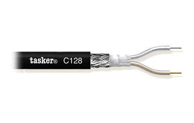C128 CAVO MICROFONO 2X 0.35MM² COTONATO PROFESSIONALE SCHERMATO/I A METRO NERO - BLACK, TASKER