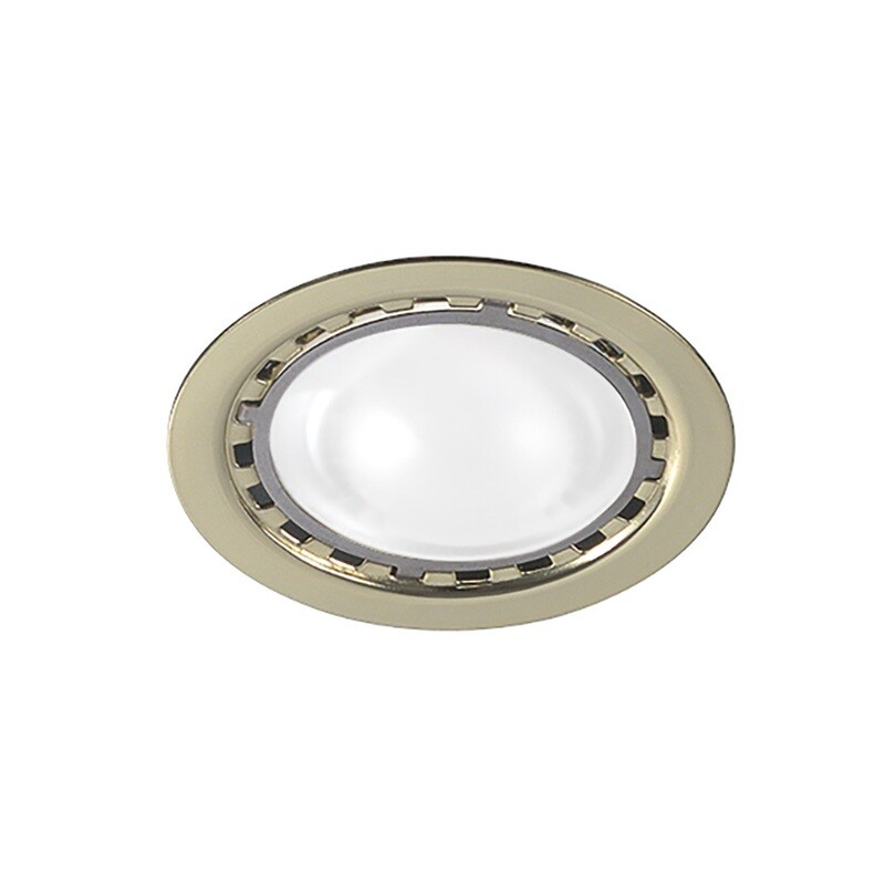 FARETTO DA INCASSO PER PENSILI PER LAMPADINE BISPINA 12V FINITURA ORO