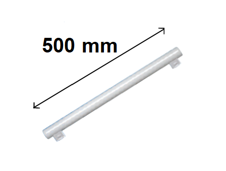 LINESTRA LED 2 ATTACCHI 500 MM 8W LUCE CALDA ATTACCO S14S SOSTITUTO 40W TRADIZIONALE