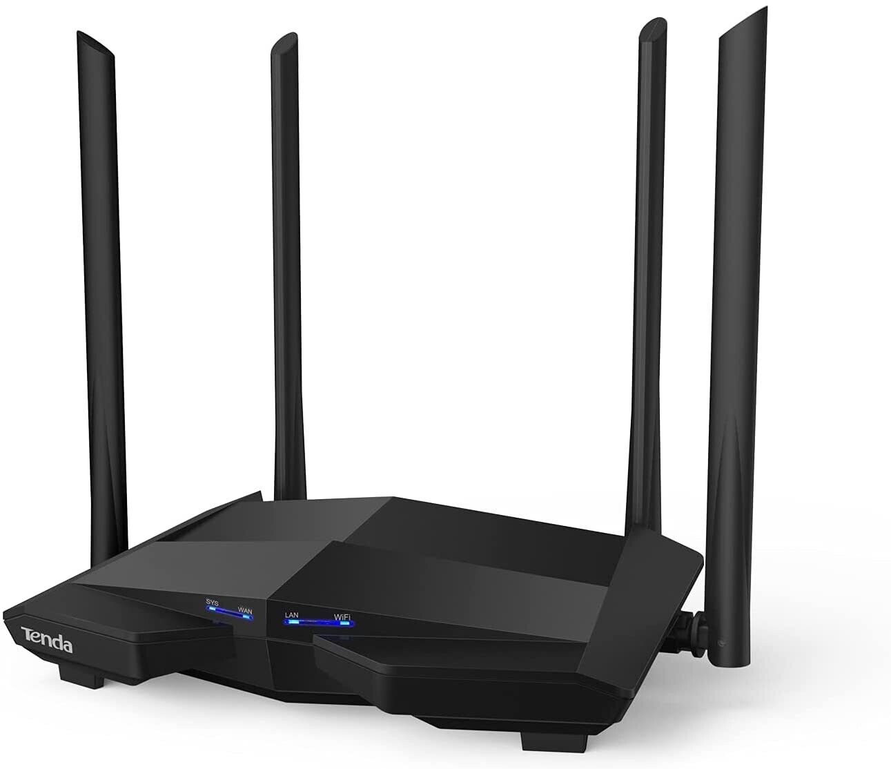 ROUTER Tenda AC10 Gigabit Router Wi-Fi Dual Band AC1200 Wireless, 4 Porte Gigabit, Parental Control e Rete Ospiti, IPTV, VPN Server, IPv6, WPS