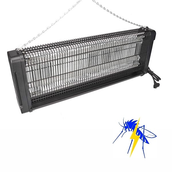 LAMPADA ELIMINA INSETTI 2 x 20 WATT elimina zanzare, moscerini e altri insetti - Zanzariera Elettronica - Elettrica