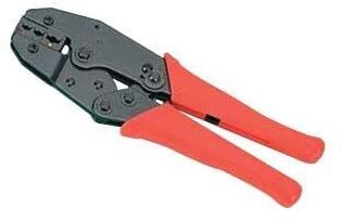 PINZA CRIMPATRICE a mano HT 236C, a cricchetto, Terminali & Giunti 20-10AWG